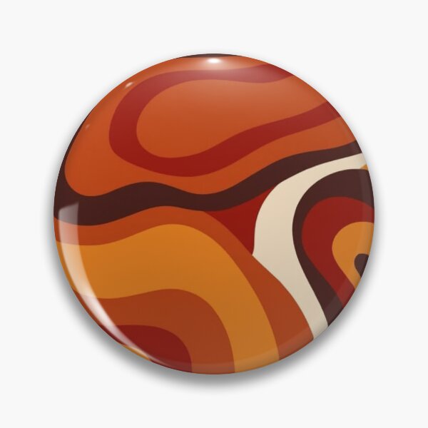 Item preview, 70s Groovy Retro Wavy Seamless Pattern — Warm Terracotta Swirls Abstract Art designed and sold by LYAN-STORE.