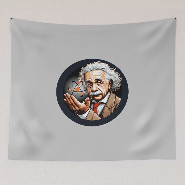 Item preview, Albert Einstein Atomic Science Portrait designed and sold by Heaton-B-Design.