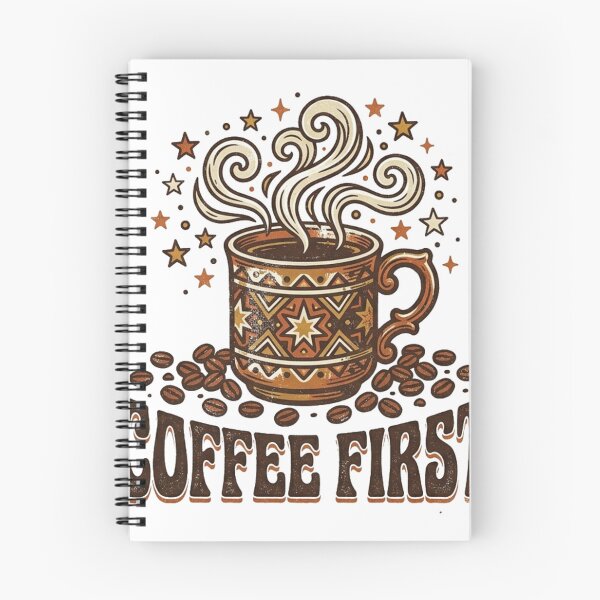 Item preview, Coffee First Retro Coffee Lover Vintage Design designed and sold by meghnad.
