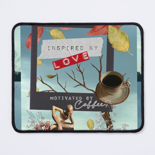 Item preview, love and coffee, digital collage designed and sold by GiSilver.