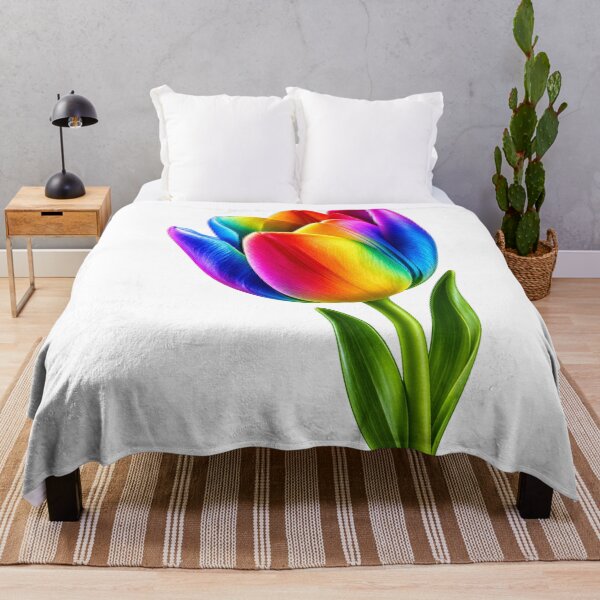 Item preview, Vibrant Rainbow Tulip in Full Color designed and sold by Kimberly Palmer.