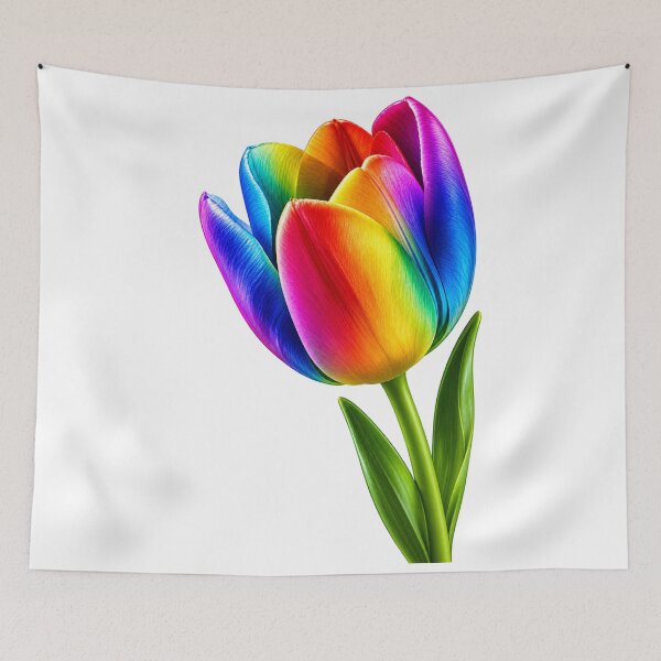 Item preview, Vibrant Rainbow Tulip in Full Color designed and sold by Kimberly Palmer.