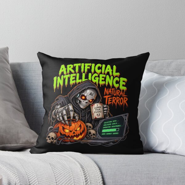 Item preview, Artificial Intelligence Natural Terror – Creepy AI Halloween Horror designed and sold by SidTastic .