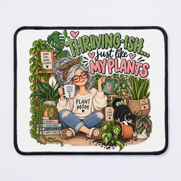 Item preview, Thriving-ish Just Like My Plants designed and sold by CottageGardenCo.