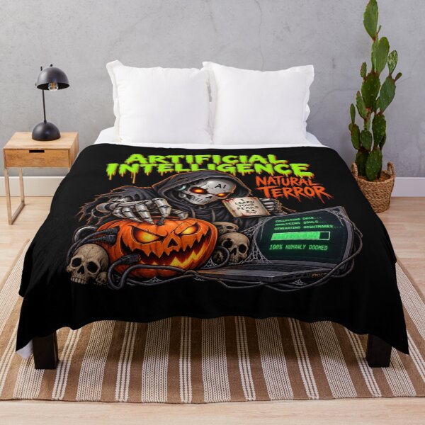Item preview, Artificial Intelligence Natural Terror – Creepy AI Halloween Horror designed and sold by SidTastic .
