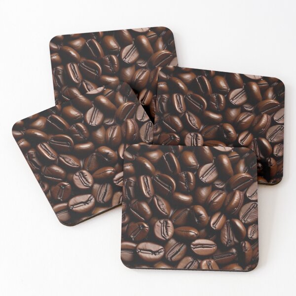 Item preview, Roasted Coffee Beans Macro Texture — Rich Dark Espresso Pattern designed and sold by LYAN-STORE.