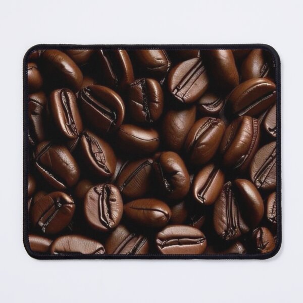 Item preview, Roasted Coffee Beans Macro Texture — Rich Dark Espresso Pattern designed and sold by LYAN-STORE.