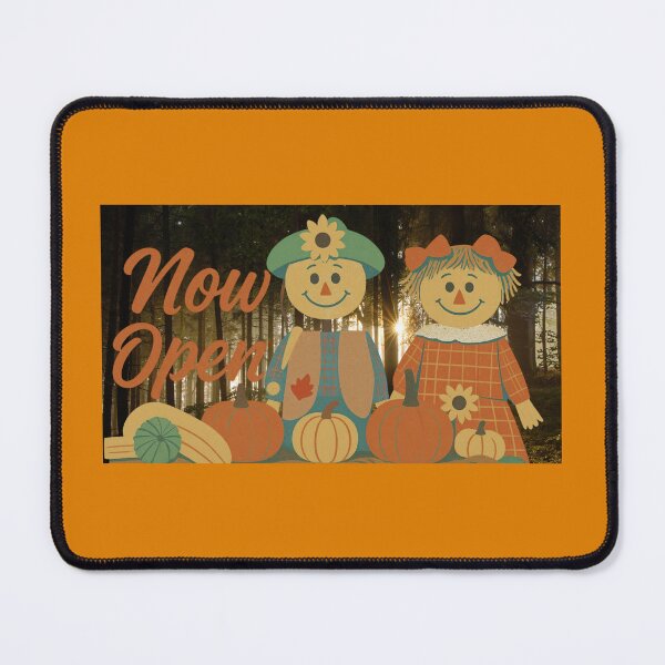Item preview, Now Open Scenic Fall Harvest Thanksgiving Scarecrow Forest Art designed and sold by ZestlyStore94.