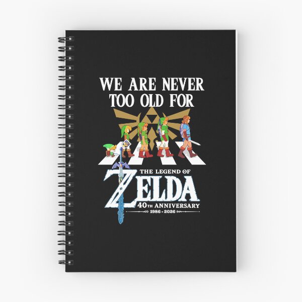 Item preview, We Are Never Too Old for The Legend of Zelda 40th Anniversary designed and sold by Glow-Paw-Studio.