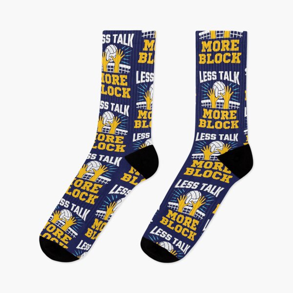 Item preview, Less Talk More Block Volleyball Middle Blocker Player Team designed and sold by jaygo.