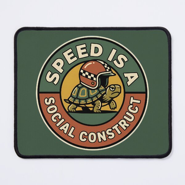 Item preview, Speed Is A Social Construct Turtle Badge designed and sold by DripCultureLab.