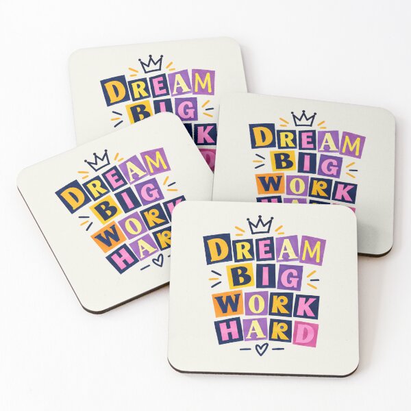 Item preview, Dream big work hard designed and sold by Toufittery.