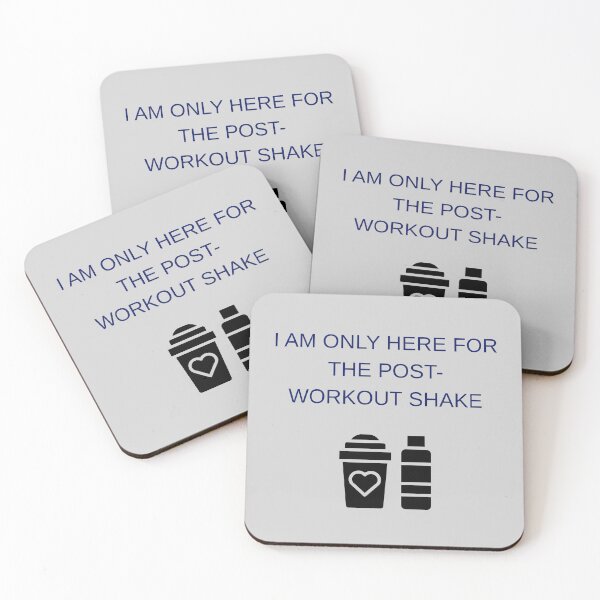 Item preview, I'M ONLY HERE FOR THE POST-WORKOUT SHAKE designed and sold by eihabo.