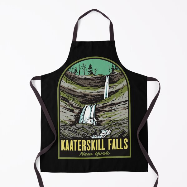 Aperçu de l'œuvre Kaaterskill Falls, New York - Badge de voyage vintage créée et vendue par HalpinDesign.