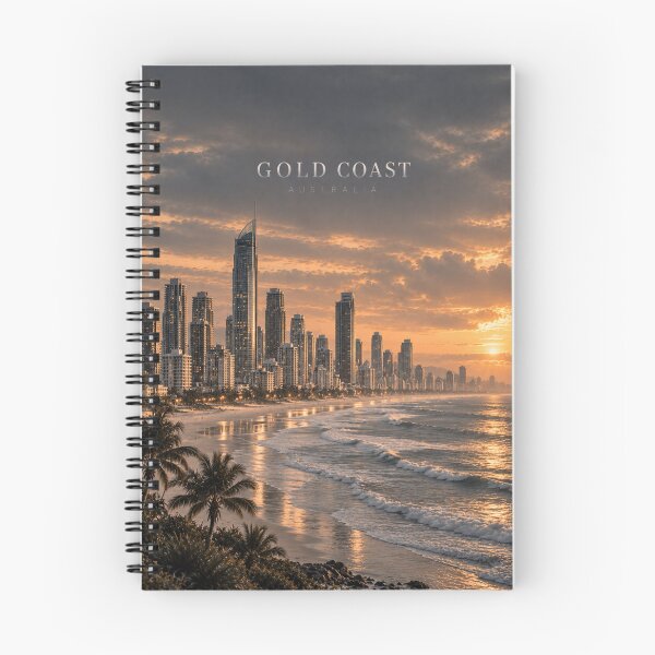 Item preview, Gold Coast Cinematic Monochrome Coastal Artwork designed and sold by MichaeIRellov.