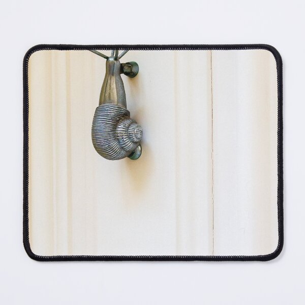 Item preview, Vintage Metal Snail-Style Door Handle Mounted on White Paneled Door, Ornate Interior Hardware designed and sold by Nmallia.