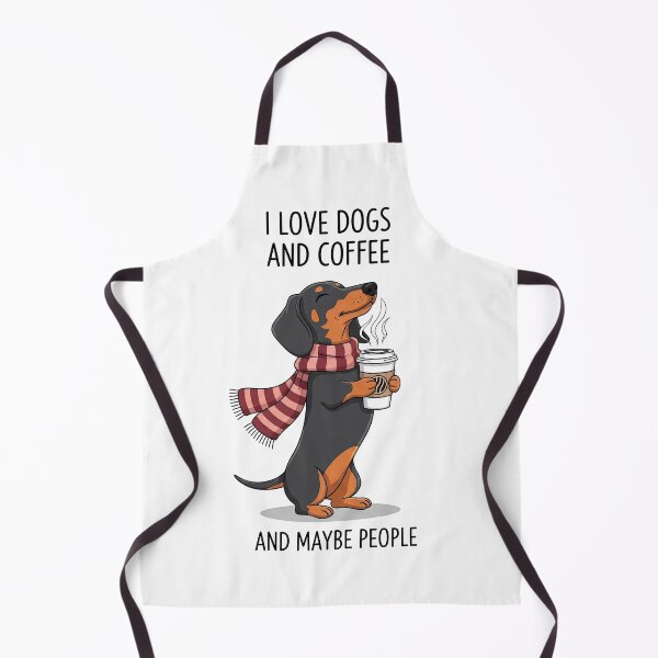 Item preview, Dog Lover Coffee Dachshund Winter Design designed and sold by PlumArtDesign.