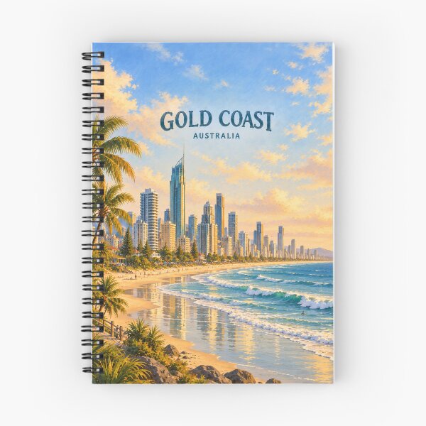 Item preview, Gold Coast Painterly Coastal City Impression designed and sold by MichaeIRellov.