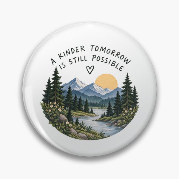 Item preview, A Kinder Tomorrow Inspirational Nature Quote designed and sold by GentleRecovery.