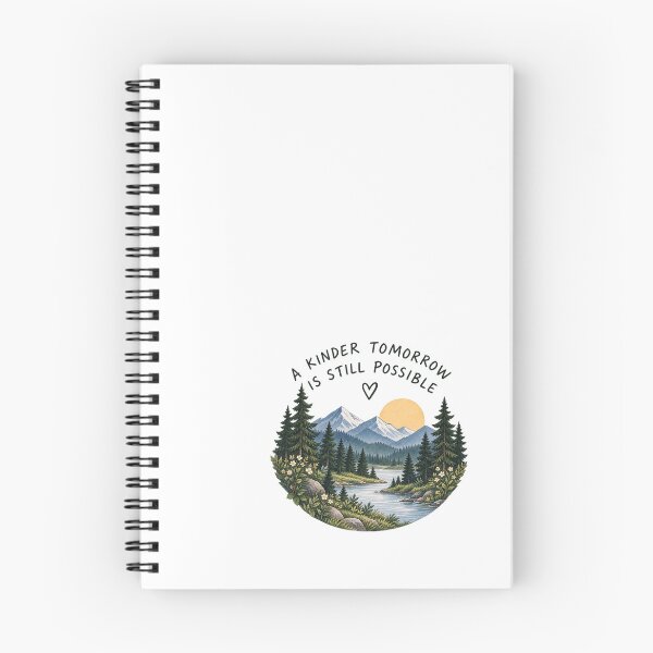 Item preview, A Kinder Tomorrow Inspirational Nature Quote designed and sold by GentleRecovery.