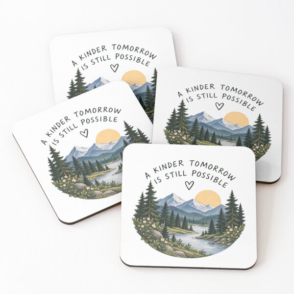 Item preview, A Kinder Tomorrow Inspirational Nature Quote designed and sold by GentleRecovery.