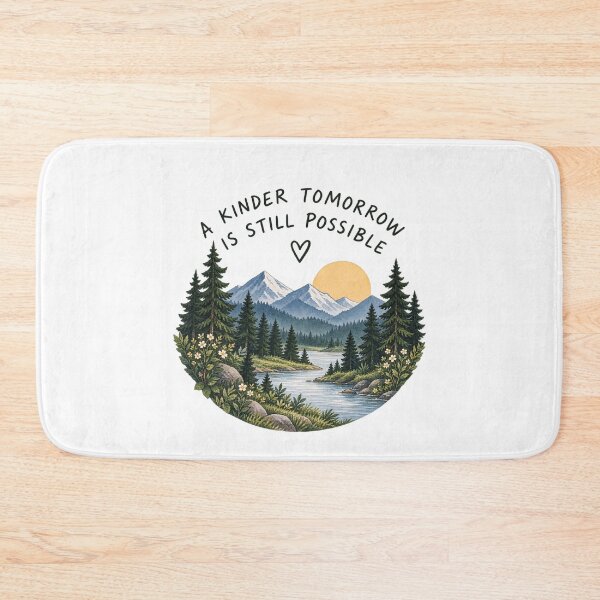 Item preview, A Kinder Tomorrow Inspirational Nature Quote designed and sold by GentleRecovery.