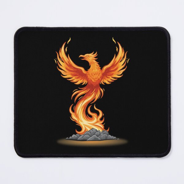 Item preview, Fawkes Fiery Phoenix Rising Firebird Illustration designed and sold by Heaton-B-Design.