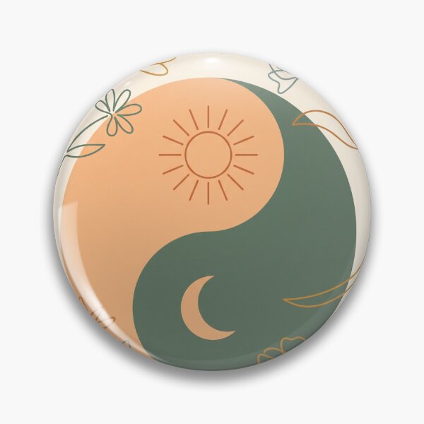 Item preview, Wildflower Celestial Harmony Emblem Illustration designed and sold by Itsheartshop.