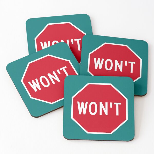 Item preview, Won’t Stop Sign designed and sold by Karate Octopus.