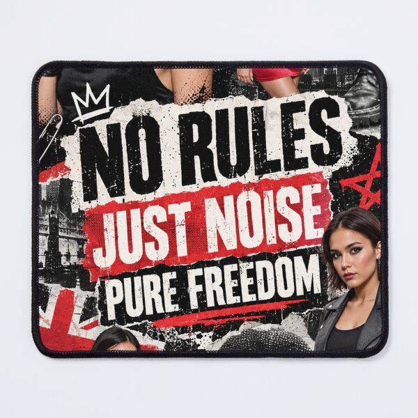 Item preview, No Rules Just Noise Pure Freedom Grunge Aesthetic designed and sold by MetaModel Editions.