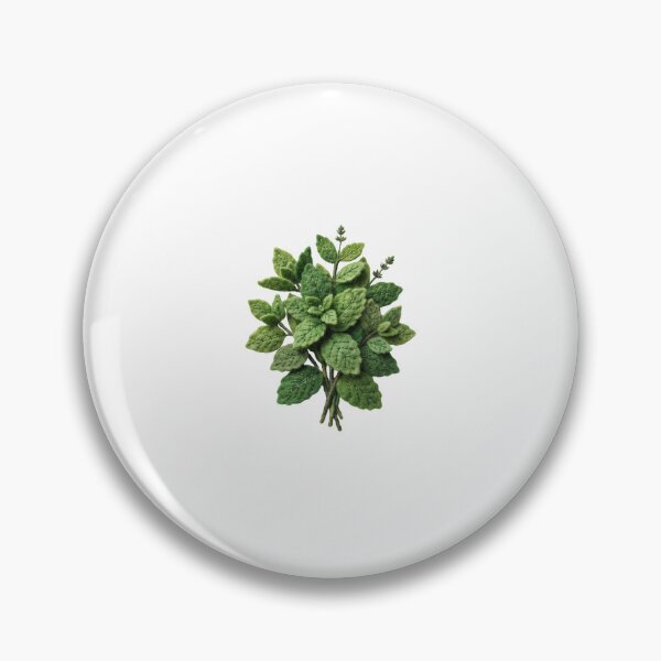 Item preview, Fresh Green Mint Leaves Herb Botanical Design designed and sold by Mellow Doodle Co..