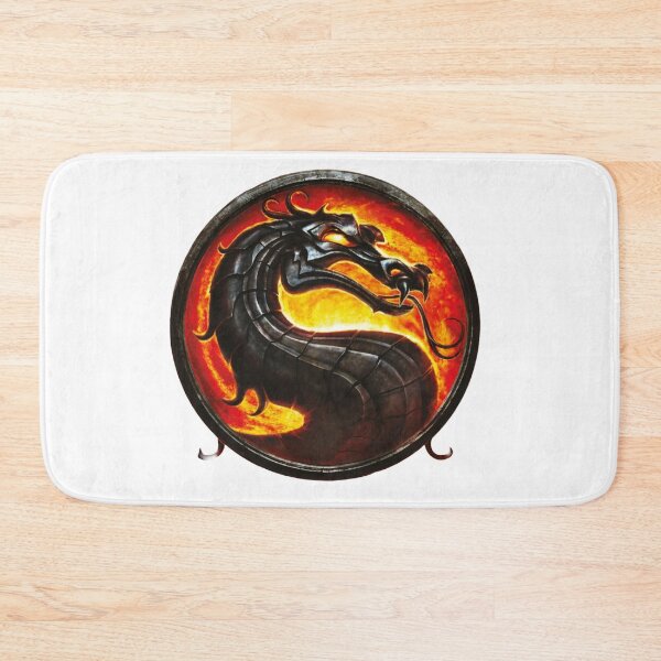 Item preview, Fiery Dragon Emblem – Black Dragon on Flame Background designed and sold by 4U---Store.