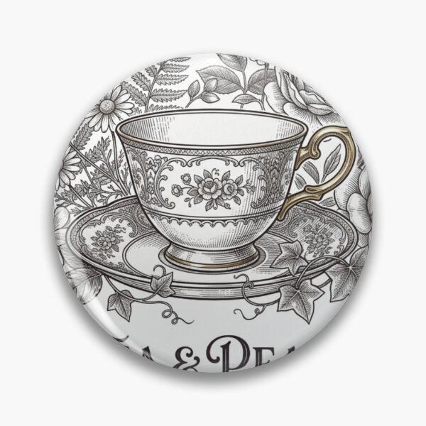 Item preview, Tea & Peace Botanical Tea Lover Cottagecore Design designed and sold by meghnad.
