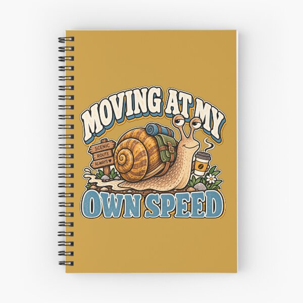 Item preview, Moving at My Own Speed Snail – Funny Retro Slow Life Humor designed and sold by OddCritterCo.