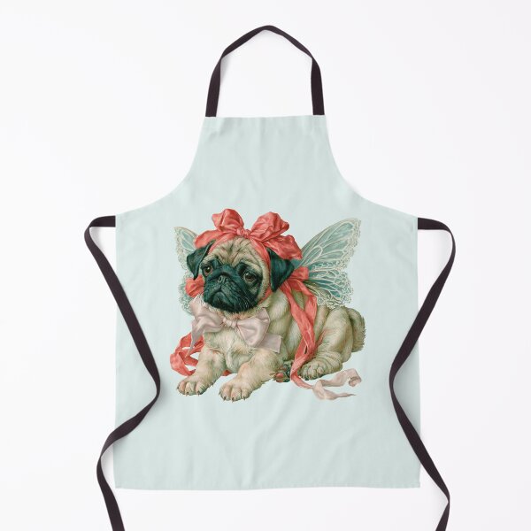 Item preview, Vintage Fairy Pug Dog Cute Puppy Watercolor Cottagecore designed and sold by NadinArtStudio.