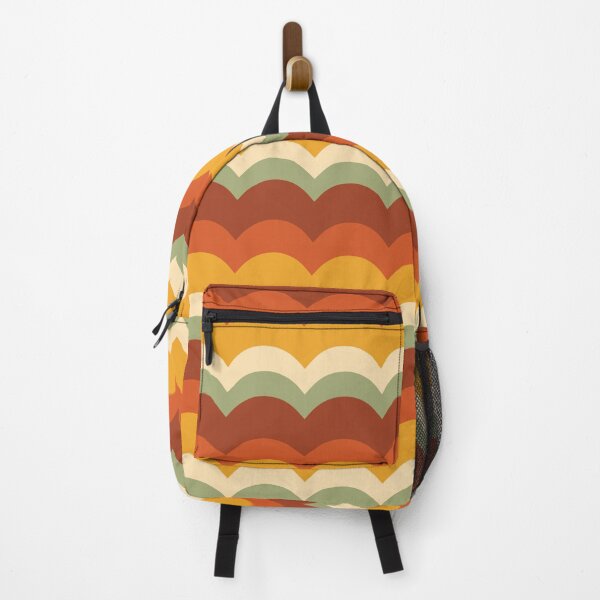 Item preview, 70s Retro Scallop Waves – Groovy Earth Tone Arch Stripe Pattern designed and sold by Frohyou.