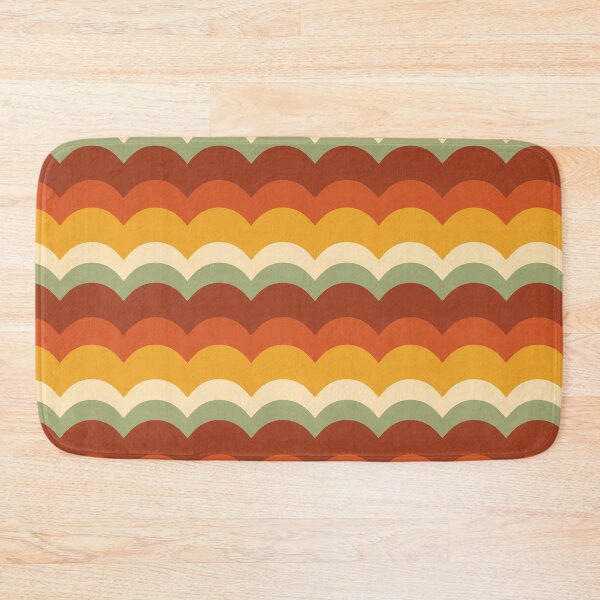 Item preview, 70s Retro Scallop Waves – Groovy Earth Tone Arch Stripe Pattern designed and sold by Frohyou.
