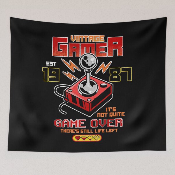 Item preview, Vintage Gamer Since 1987 Funny Birthday Gaming designed and sold by JRRTs.