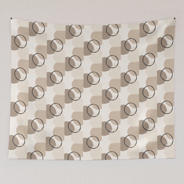 Item preview, Neutral Zen Brush Circle Illustration designed and sold by Itsheartshop.