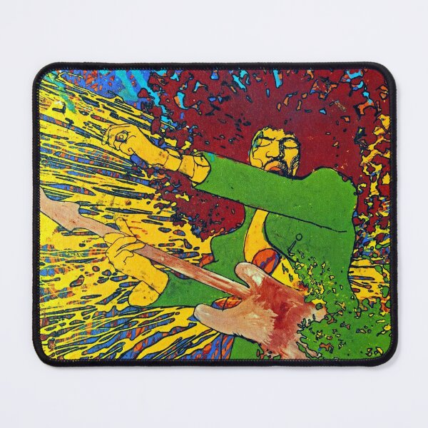 Item preview, Psychedelic Exploding Hendrix poster from 1967 designed and sold by colliophoto.