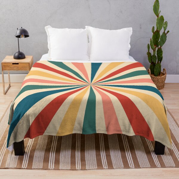 Item preview, 70s Nostalgia Sunbeam Burst – Mid-Century Graphic Radial Pattern designed and sold by Frohyou.