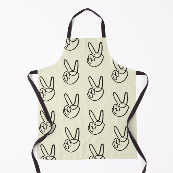 Item preview, Peace Sign Hand Gesture Minimalist Line Art Drawing designed and sold by AliAltinelArt.