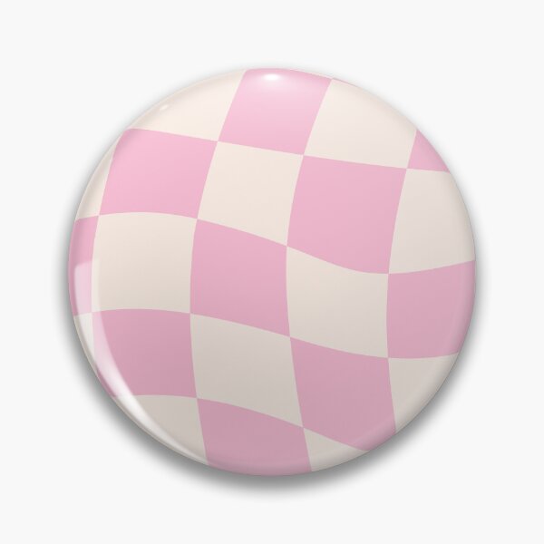 Item preview, Wavy Pink Checkerboard – Retro Groovy Warped Check Pattern designed and sold by Frohyou.