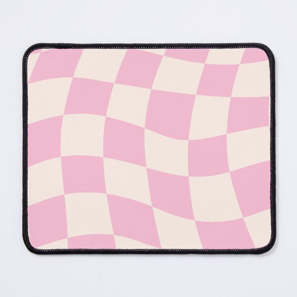 Item preview, Wavy Pink Checkerboard – Retro Groovy Warped Check Pattern designed and sold by Frohyou.