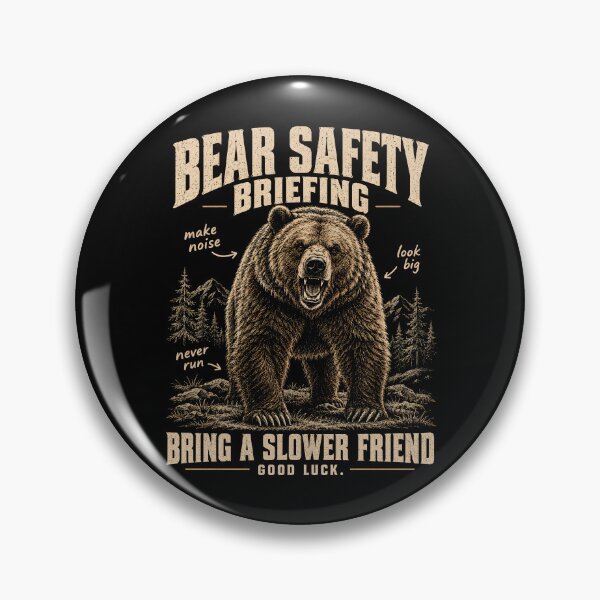 Item preview, Bear Safety briefing Bring a Slower Friend designed and sold by CelidaBonde.