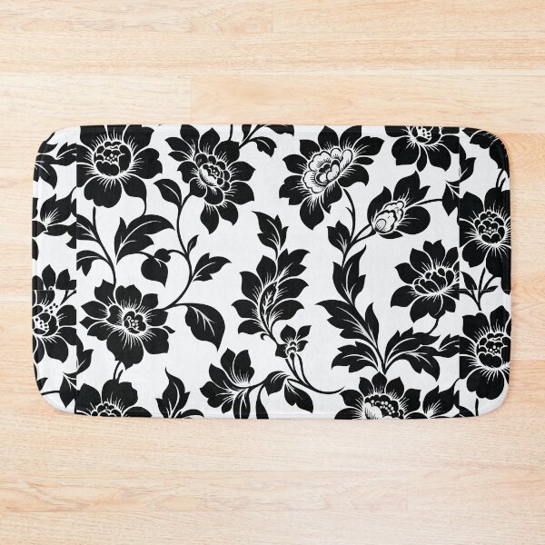 Item preview, Black Floral Pattern  designed and sold by YLinDesign.