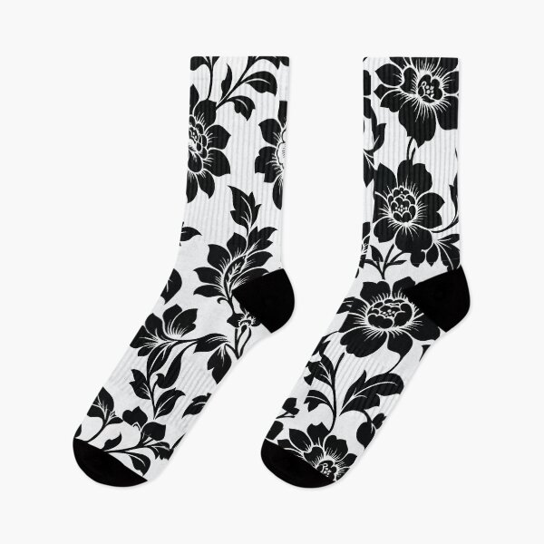 Item preview, Black Floral Pattern  designed and sold by YLinDesign.