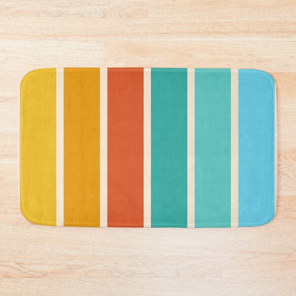 Item preview, Retro Surf Stripes – Mid-Century Modern Angled Stripe Pattern designed and sold by Frohyou.