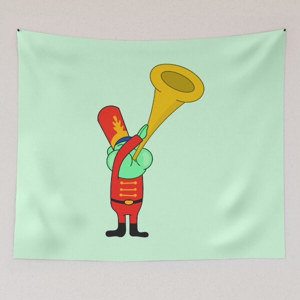 Item preview, SpongeBob- fish playing the trumpet in the Bubble Bowl designed and sold by DibujandoPorfa.