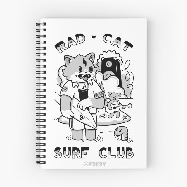 Item preview, Rad Cat Surf Club: Stoked Feline and Friends designed and sold by Foksy Art.